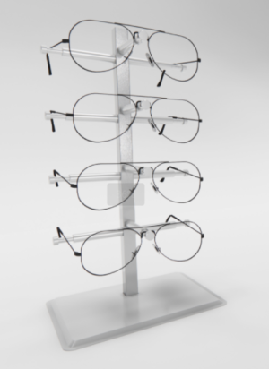 Counter glasses display frame iron display 4 pairs