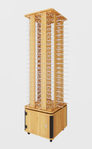 Floor glasses display stand wooden display 152 pairs