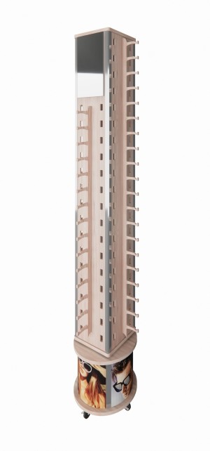 Floor display shelf Wooden shelf high-end shelf chain supermarket shelves with cabinets