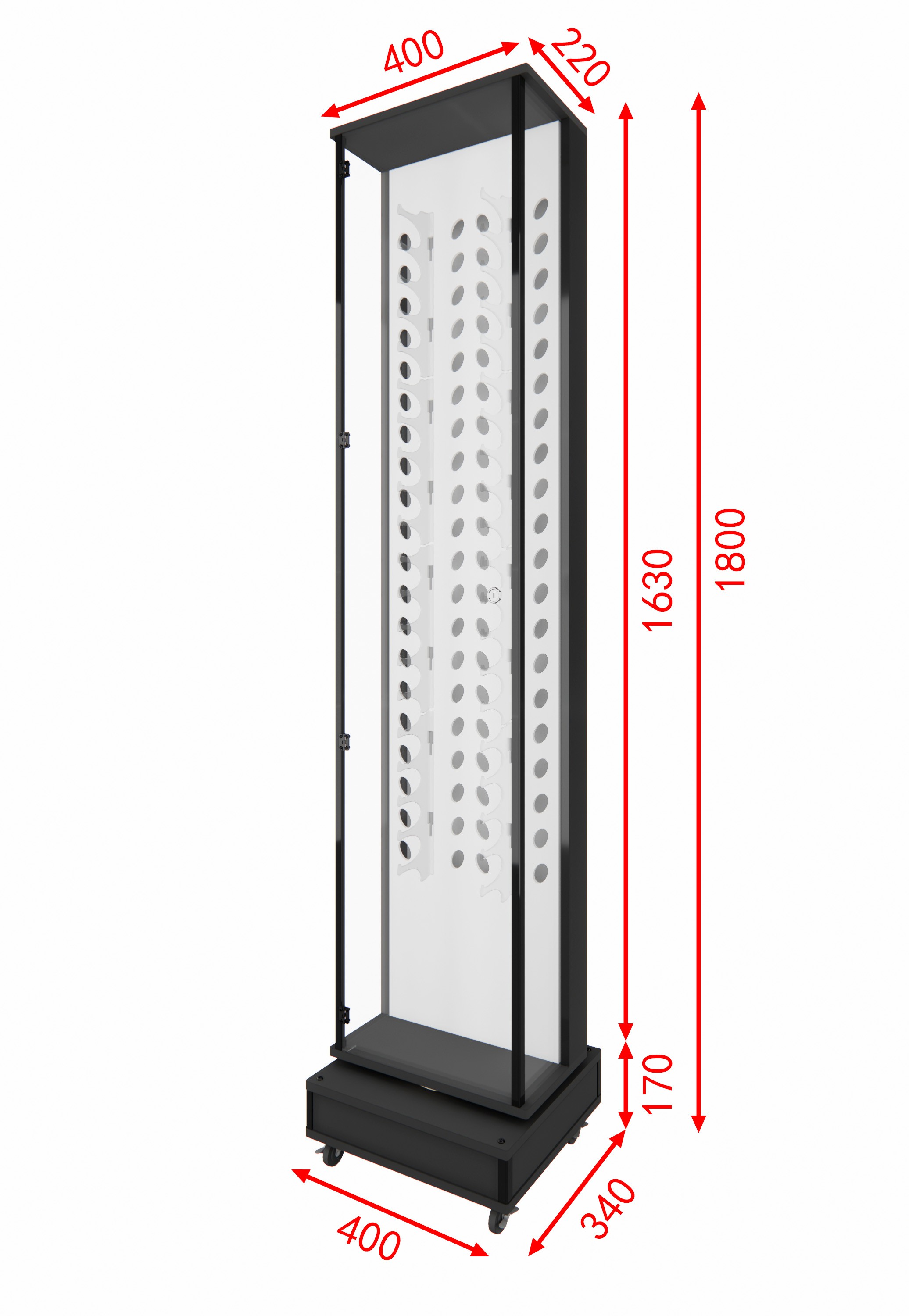 Floor display stand acrylic PVC stand high-grade single-sided column stand