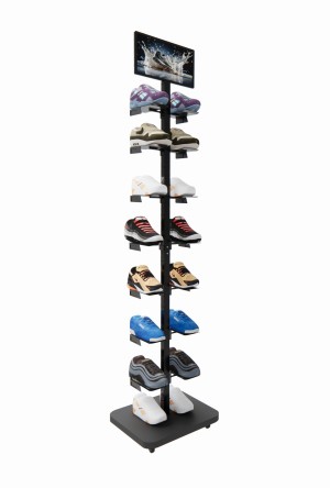 Floor iron display shoe rack store super display rack can be customized
