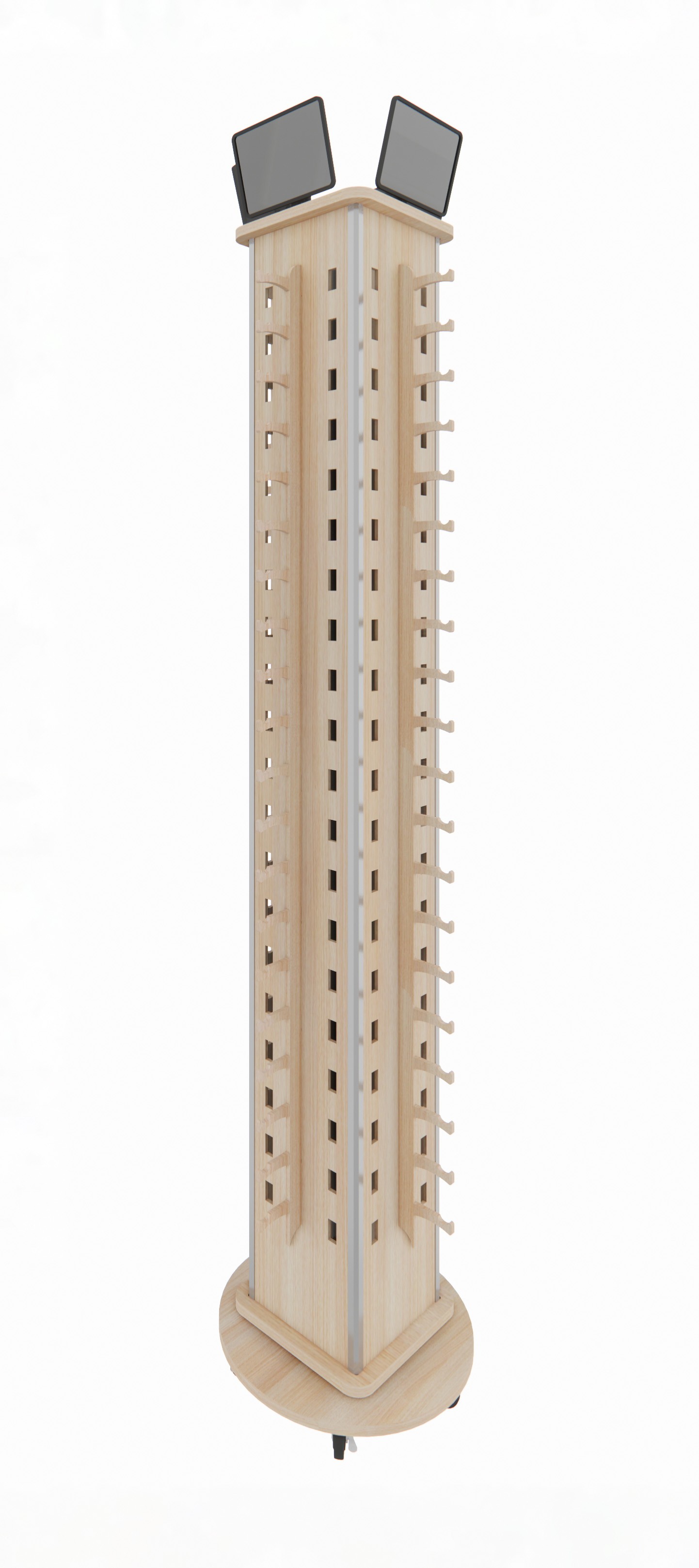 Floor display shelves Wooden shelves into high-end chain supermarket shelves