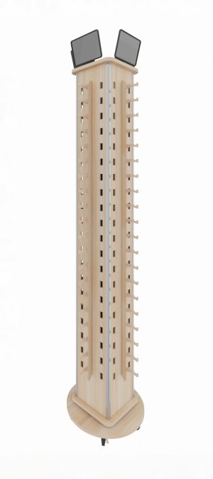 Floor display shelves Wooden shelves into high-end chain supermarket shelves